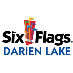 Six Flags Darien Lake theme park logo